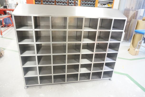 Stainless Pigeon Hole Cupboard