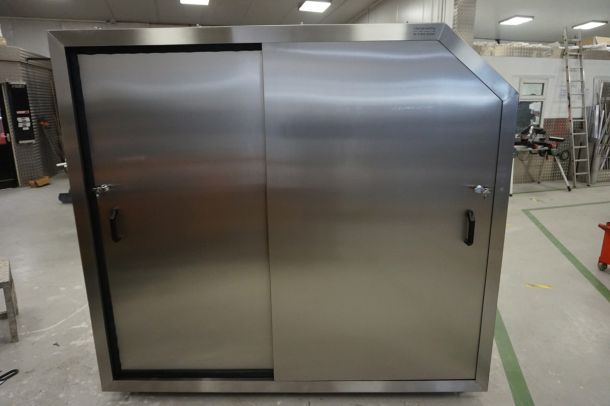 Stainless Cupboard with Sliding Door