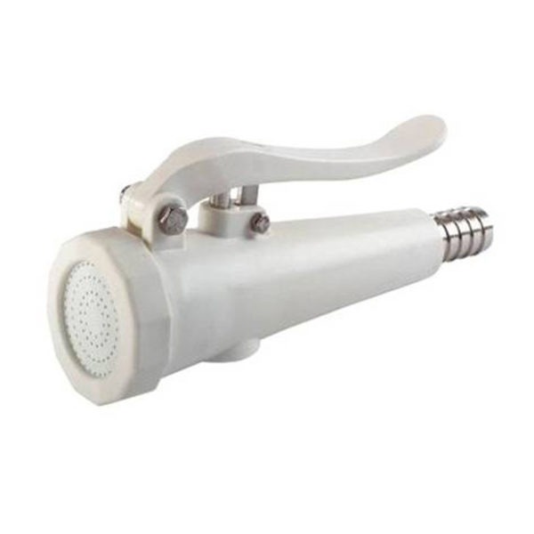 White Plastic Shower Head - Image 3