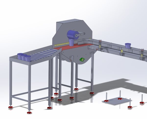 Stainless Lid Closing Conveyor