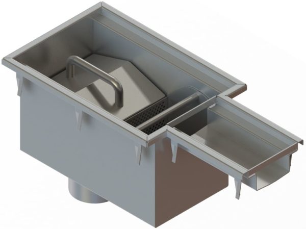 Stainless Standard End Bottom Drain Outlet - Image 2