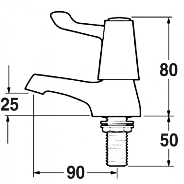 1/2" Single Lever Tap - Image 2