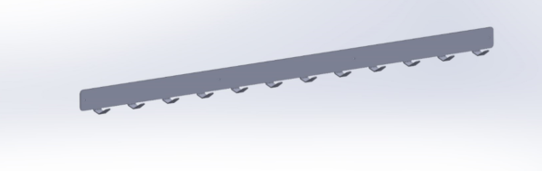 Stainless Single Hanging Rail - Image 5